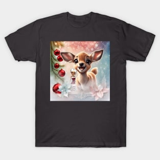 Sweet reindeer and cute elves T-Shirt